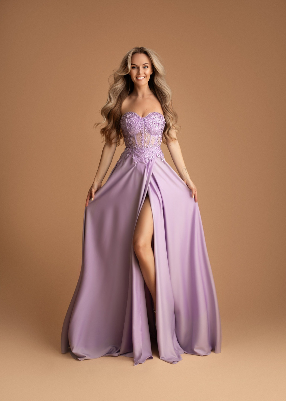 fialove levandulove saty madeleine na svatbu